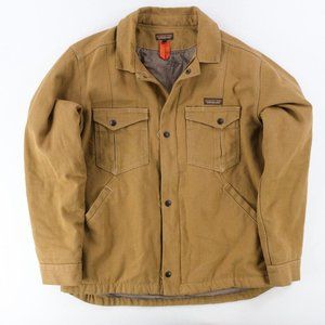 Patagonia Mens Iron Forge Hemp Canvas Insulated Ranch Jacket Coriander Brown L
